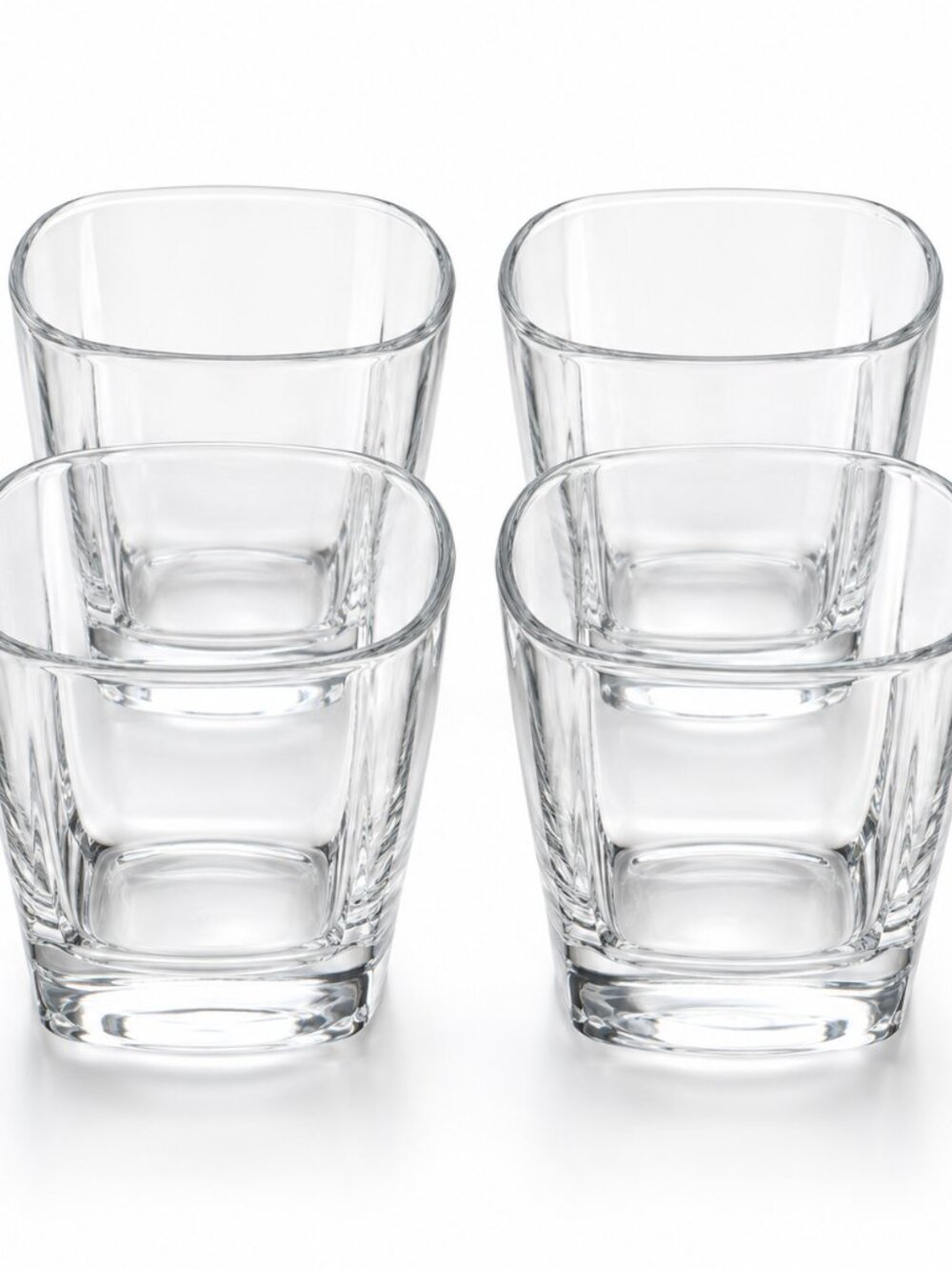 Set of 4 Square Rocks Whiskey Glasses - New in Box